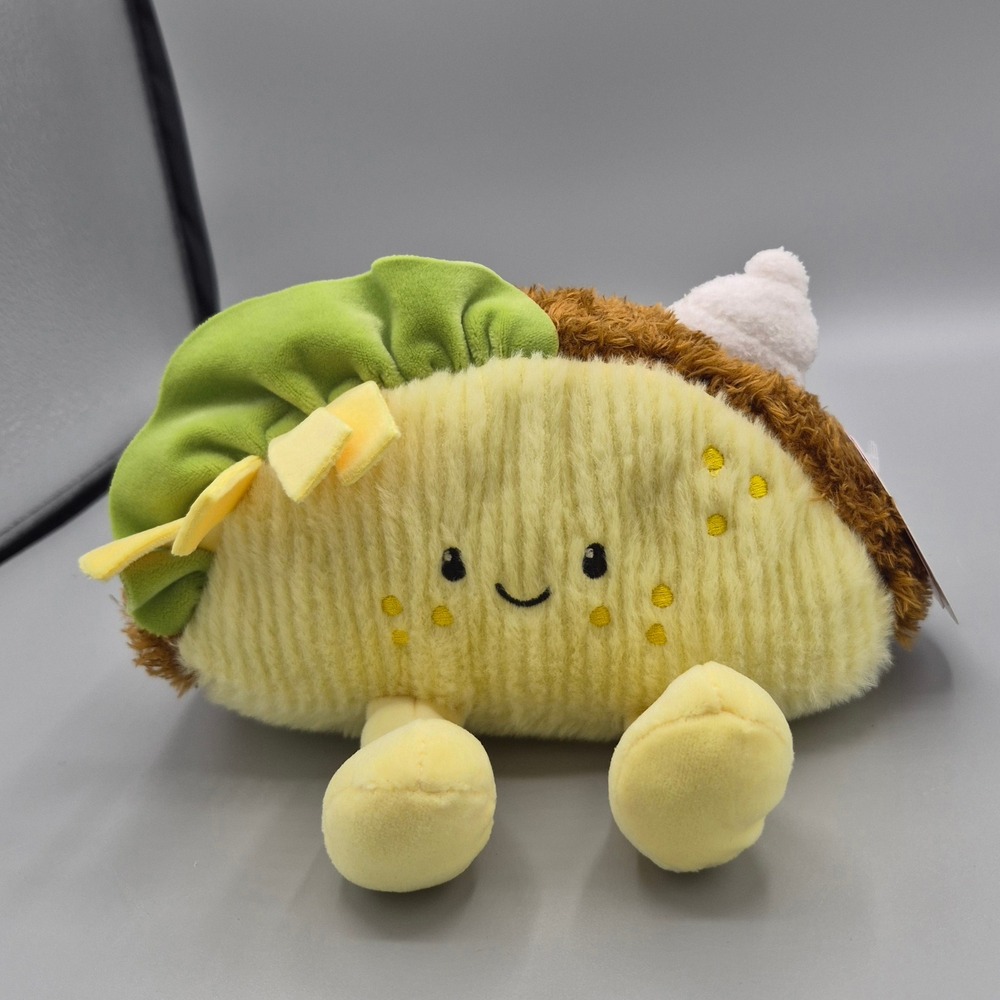 Gigglescape Target Taco Plush Stuffed Animal‎ Yellow Brown 2025 Sensory Toy NEW